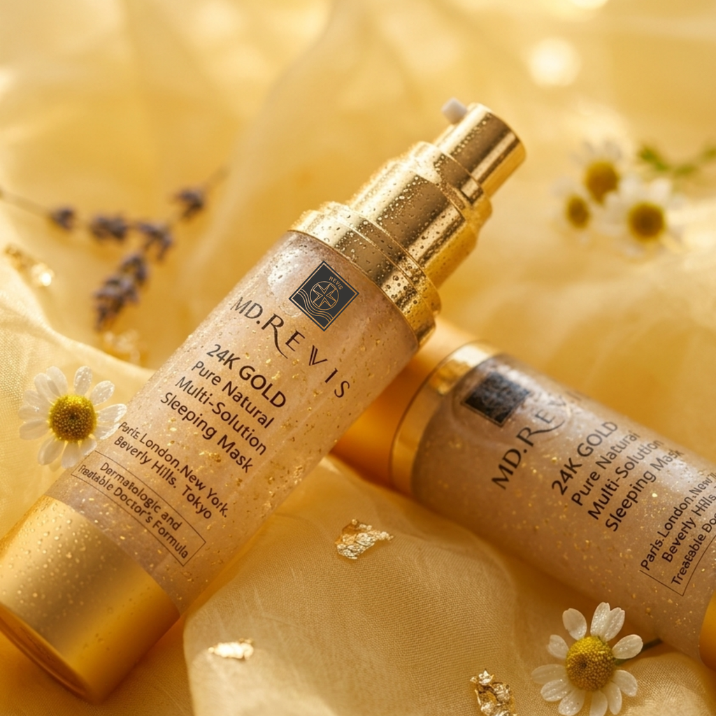 24K GOLD Pure Natural Multi-Solution Sleeping Mask