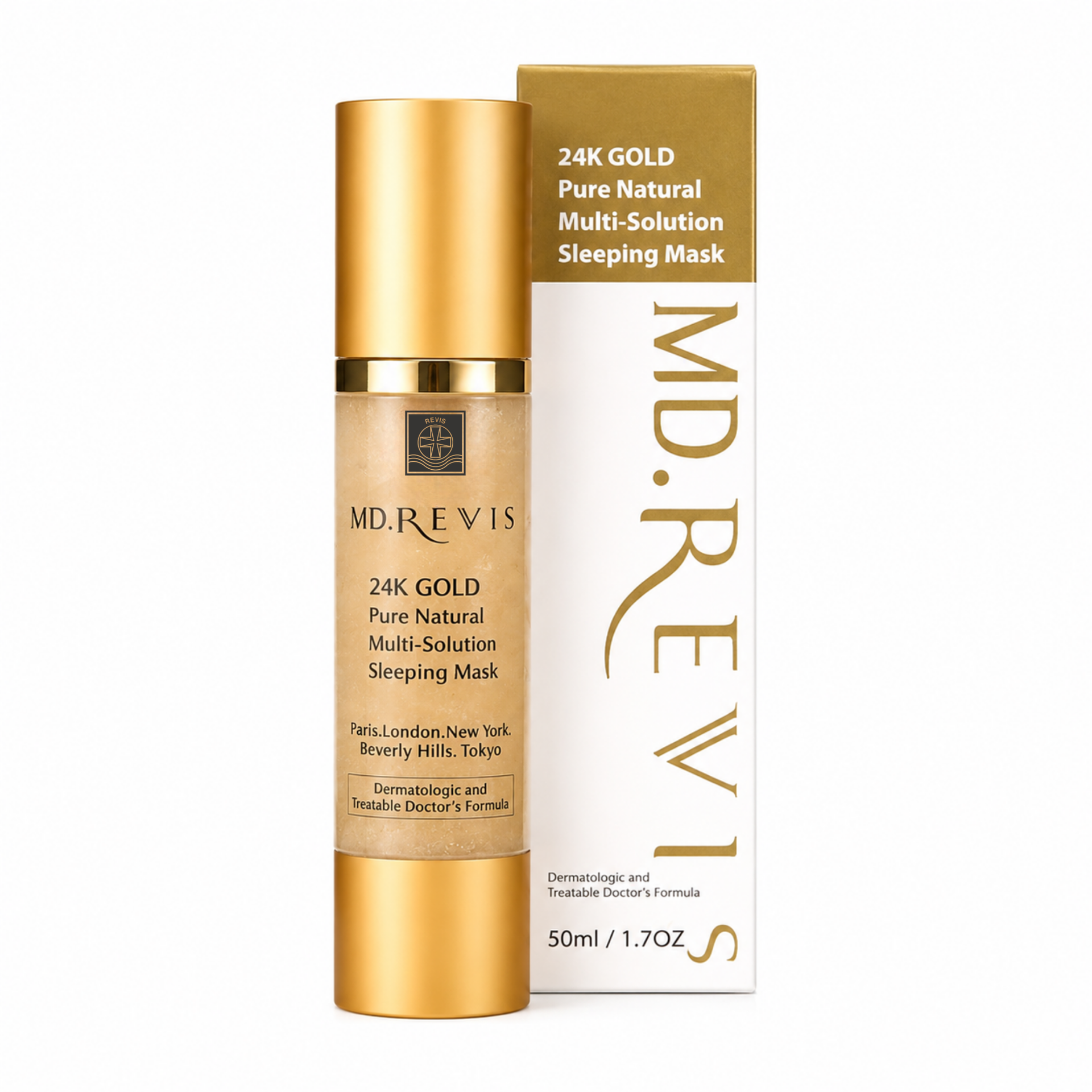 24K GOLD Pure Natural Multi-Solution Sleeping Mask – MD.Revis